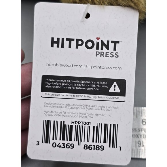 Humblewood 5e 9" Plush Riffin Ash-Knight New with Tag - Picture 8 of 8